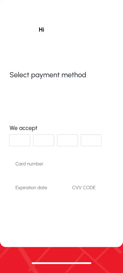 Select payment method animation mobileapp motion graphics payment