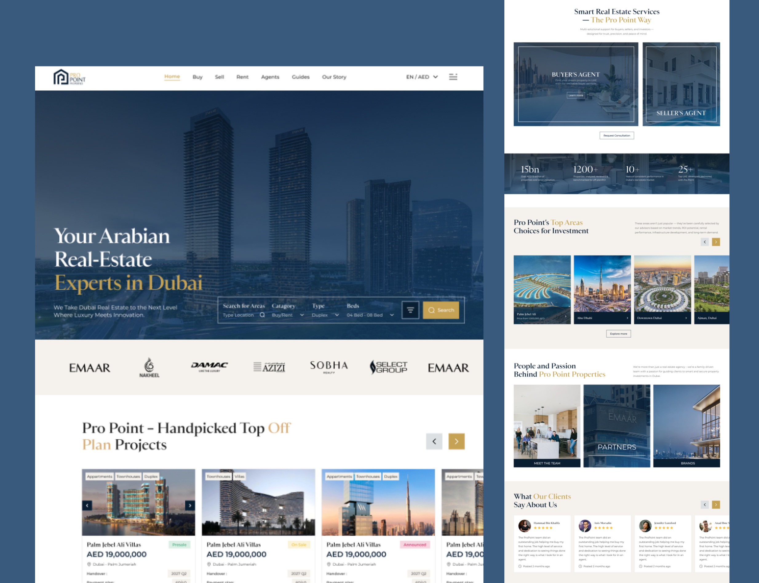 Real Estate Luxury Website Design elegant design figma website idx website luxury website design mls website premium design property website real estate real estate website realtor website webflow website website mocku