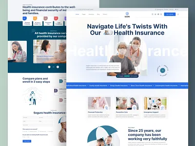 Seguro - Insurance Agency automobile insurance car insurance envytheme health insurance home insurance insurance insurance agency life insurance travel insurance uidesign uxdesign uxresearch