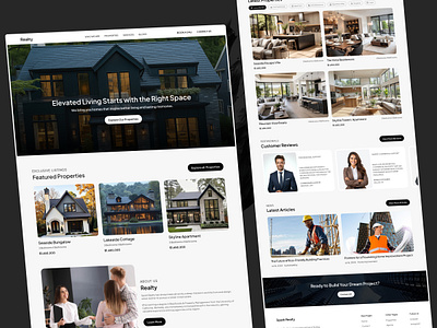 Realty - Real Estate Website UI/UX Design architecture website broker website buy property corporate website home rent luxury real estate modern website pixso design property developer property landing page property marketplace website real estate website real estate website template realtor website rent property sell property