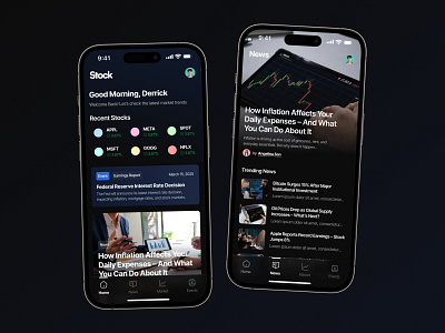 Trader Forex News App Design app design forex market news product design stock trader ui design