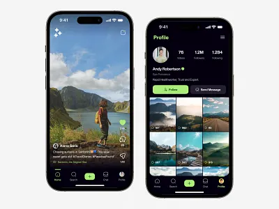 Modern Video Social Media App Design app design instagram product design reels showcase social media tiktok ui design video youtube