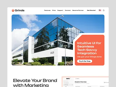 Modern IT Consultant Services Landing Page consultant it landing page product design services ui design web design website