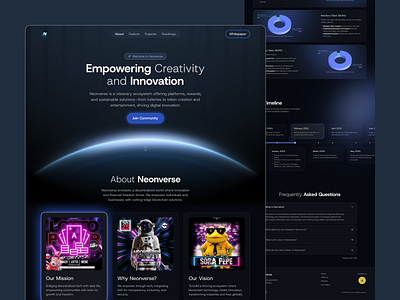 Web3 Landing Page ai ai website blockchain blockchain website cryptocurrency landing page web design web3 web3 design web3 landing page web3 website web3 website design webdesign