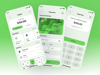 Paid Survey Based Mobile App UI/UX Design app design cash out designinspiration earningapp mobile mobileappdesign paidsurveyapp payment rewardapp surveyapp taskapp uiuxdesign wallet