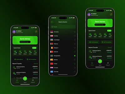 CashPay - Remittance Send Money Mobile App app app design clean design fintech mobile mobile app mobile app design modern app design money management money transfer payment app product receive money remittance app send money startup ui design uiux design user interface