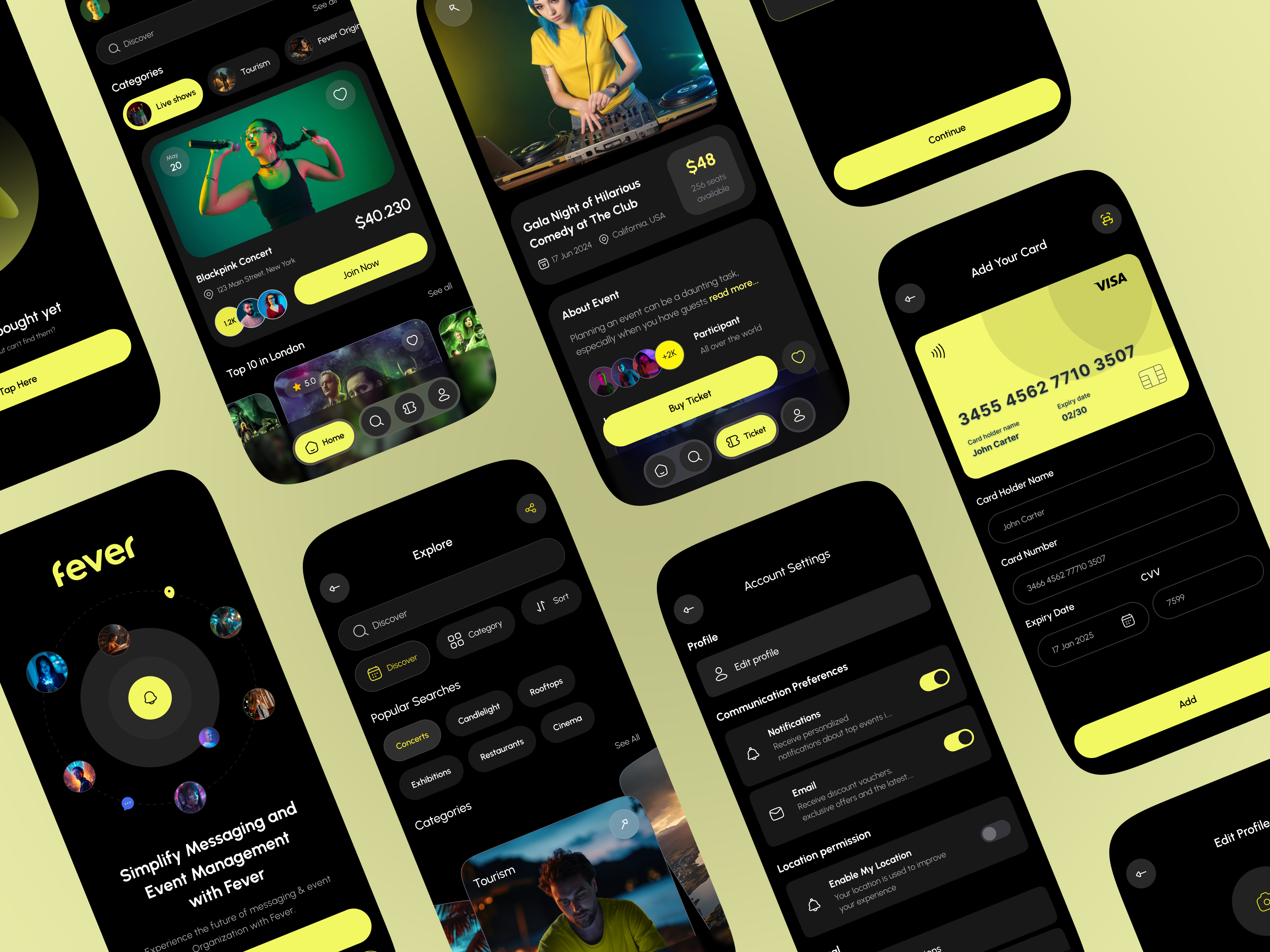 Example of Event Management App Design