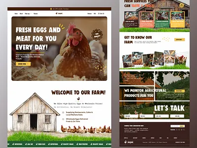Poultry Farm Website Home Page agritech farmmanagementui madewithfigma minimaldesign poultryfarming poultryfarmui productdesign smartfarming uidesign uiinspiration