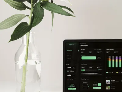 EV Charging Station Booking Web Dashboard application booking branding charging charts dark dashboard energy ev ev cars product design saas template ui user panel ux web app web design website