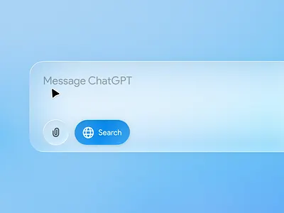 ChatGPT - Liquid Glass 3d ai animation app chat chatbot chatgpt design glass glassmorphism graphic design idea liquid glass minimal motion graphics ui ux