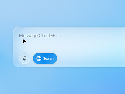 ChatGPT - Liquid Glass 3d ai animation app chat chatbot chatgpt design glass glassmorphism graphic design idea liquid glass minimal motion graphics ui ux
