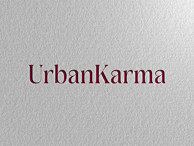 Minimal Logo Design - UrbanKarma branding graphic design logo logo design