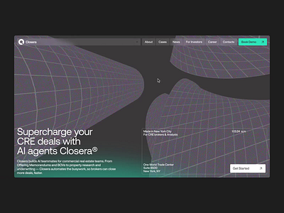 AI Landing page website design scroll animation ✦ Closera ai animation design interaction landing page motion graphics service startup ui ux web design website