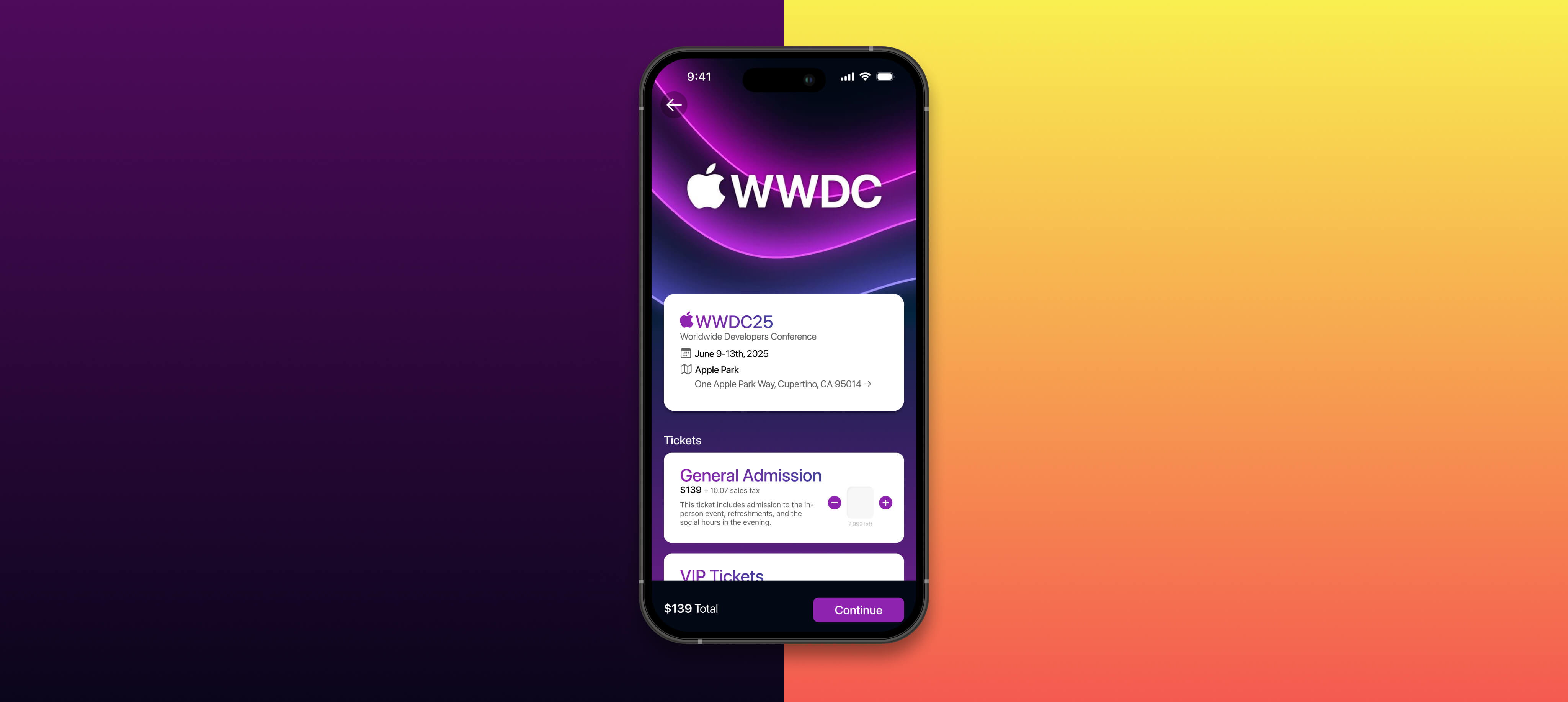 Example of Event Registration App