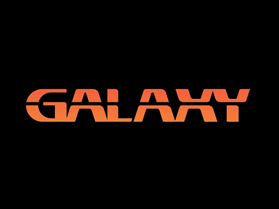 Galaxy Y2K Logo 2000 2000s 2d 2d animation ae animation flat galaxy lettering logo logo animation logotype loop loop animation motion motion graphics simple y2k