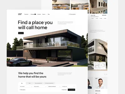 UI/UX Website Design for Real Estate Platform property real estate real estate website web web design