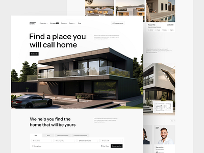 UI/UX Website Design for Real Estate Platform property real estate real estate website web web design