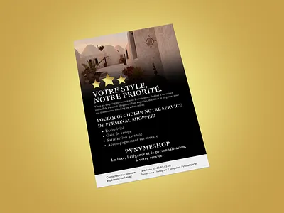 Luxury PVNVMESHOP Lefleat Flyer Design design flyer design flyers graphic design lefleat design luxury flyer marketing materials pamphlet design shopping flyer