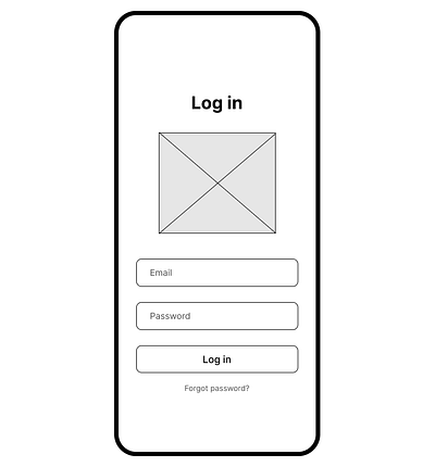 Log in page