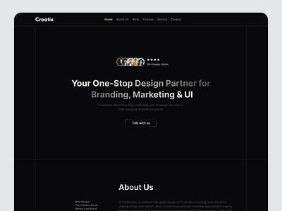 Creatix – Modern Design Agency Landing Page