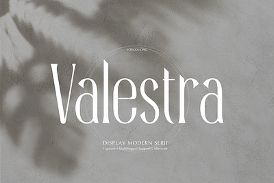 Valestra | Display Modern Serif serif typeface