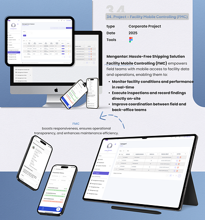 🏢 Facility Mobile Controlling (FMC) — Smart Operations at Your assetmanagement facilitymanagement fieldserviceapp inspectiontool maintenanceapp mobileappdesign operationstech realtimemonitoring smartfacility uidesign