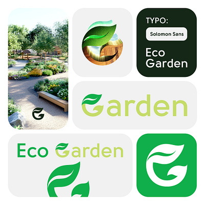 Eco Garden — Construction, landscaping and maintenance of garden branding design graphic design illustration logo logo design logotype print design vector
