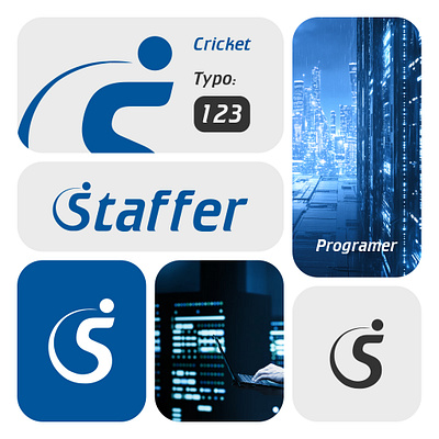 iStaffer — Online Platform for Hiring Programmers and Software branding design graphic design illustration logo logo design logotype print design vector