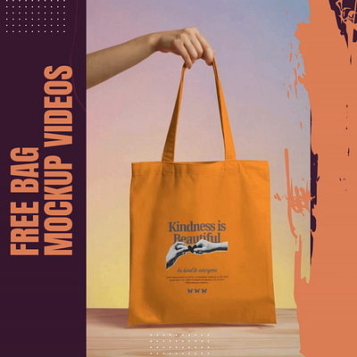 Free tote bag Mockup Video bag mockup mockup tote bag tote bag mockup video mockups