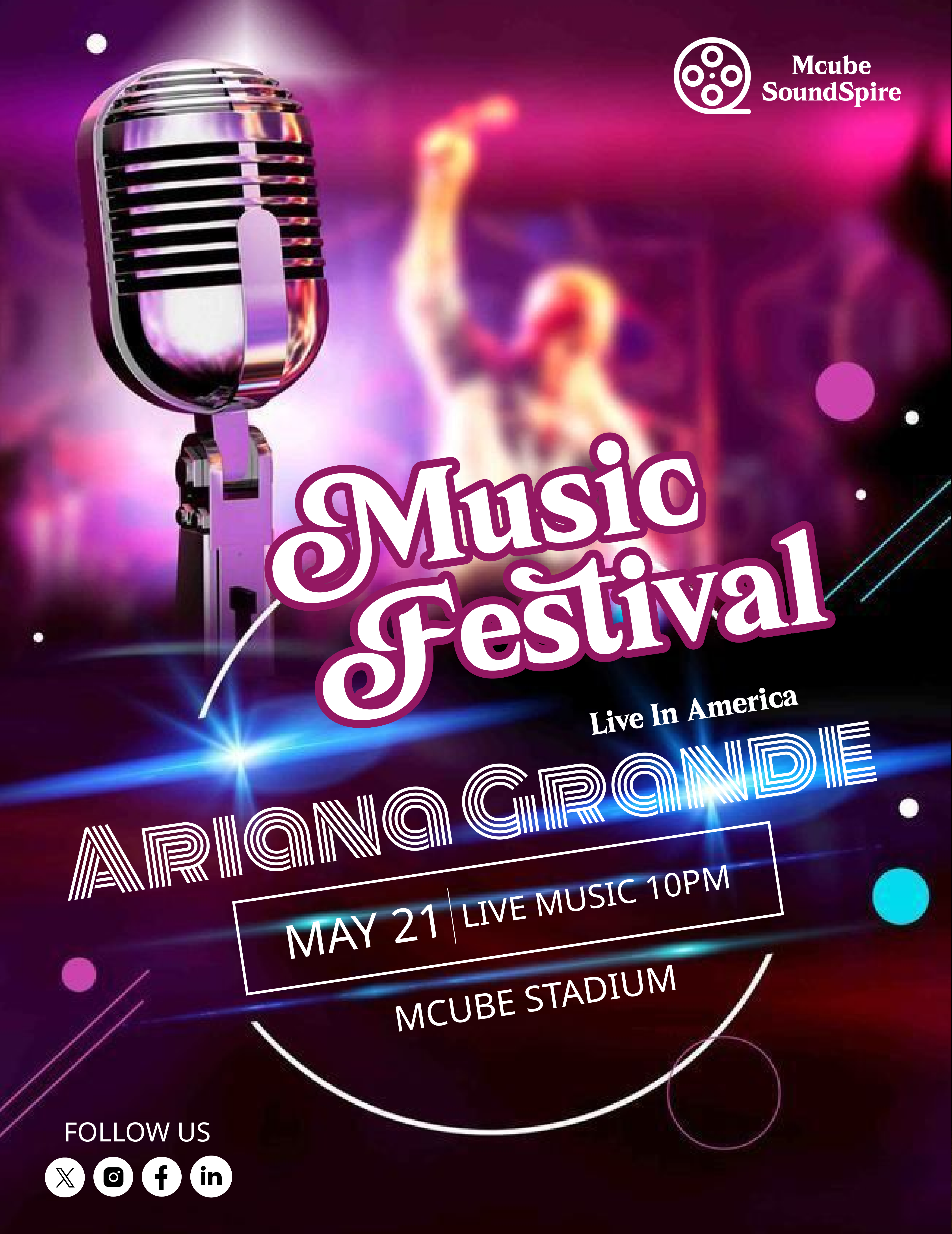 Music Festival Poster Design 3d animation branding design festival branding figma graphic design illustration logo motion graphics ui website
