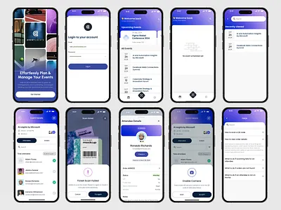 EventCreate Mobile App MVP Design android app app design app ui app ux branding event app ios mobile app mobile app design mobile app ui product ui ui design ux design