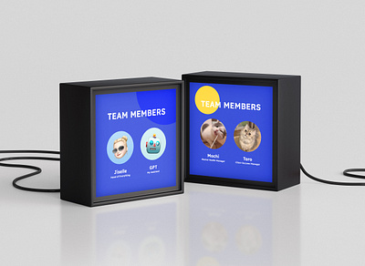 A Furry Test Shot business card business card design graphic design instagram instagram post social media social media post stationary stationery stationery design team team card team card design team member card team members team page team section