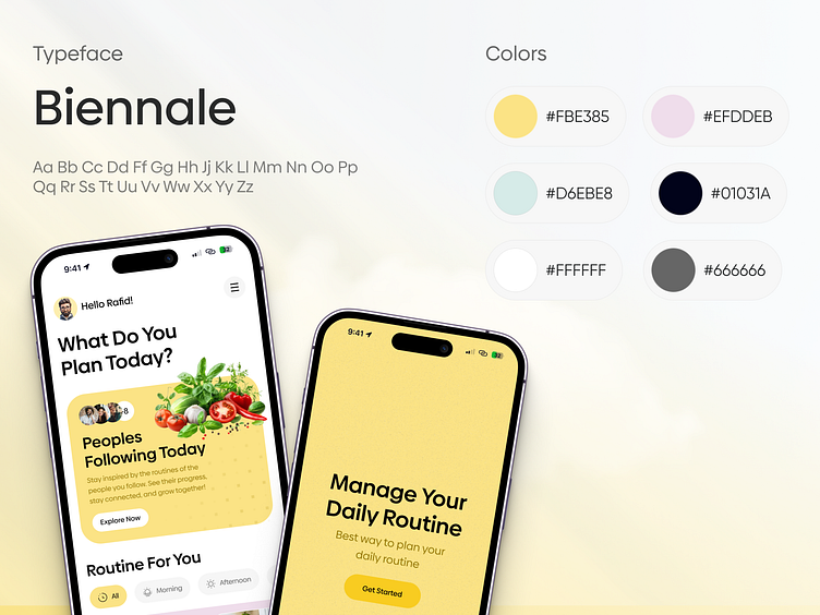 Daily Routine App UI by Ahasan Ahamed on Dribbble