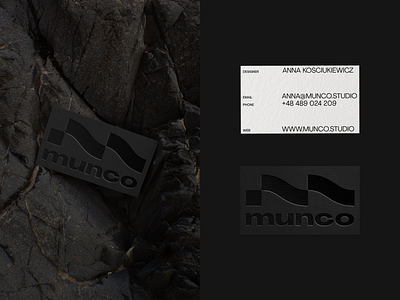 Munco: Business Card Design brand brand identity branding business card editorial design graphic design layout minimal design print design stationery typography