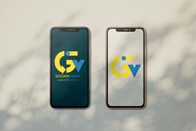 GOLDEN VAULT (Logo) branding clean graphic design logo minimal modern ui