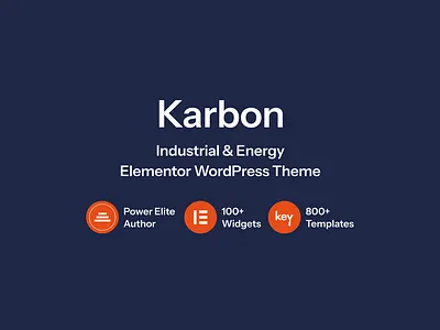 Karbon - Industrial & Energy Elementor WordPress Theme elementor energy theme factory theme industrial theme solar energy theme waste management wordpress wordpress theme