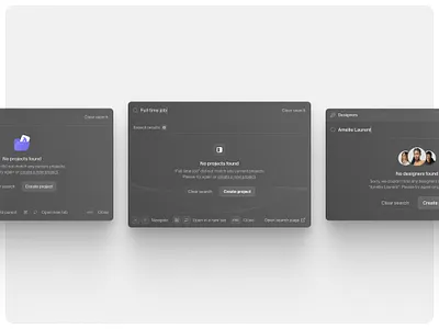 Quick search empty state — Untitled UI commandk empty state no results product design quick search search results ui design user interface