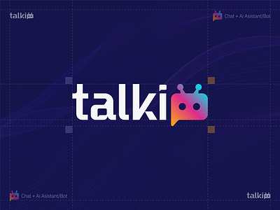 talkio – AI Chat Assistant Logo Design ai ai logo aibot aibrand aibranding artificialintelligence branding brandingdesign chatapp chatassistant chatbot colorfullogo futuristic gradientlogo logo logodesign modernbranding modernlogo techlogo wordmark