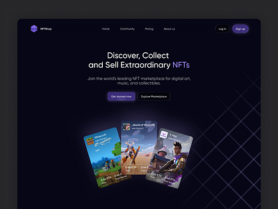 Landing page UI design landing product design ui