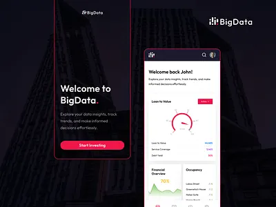 BigData app app design data app data visualisation design mobile app software development ui ui design uiux user interface