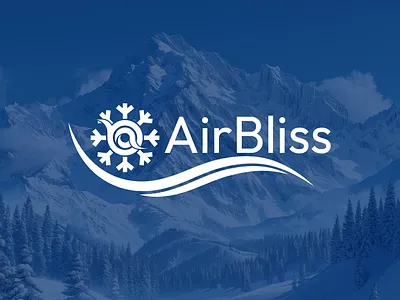 AirBliss Logo Design Case Study ac services air branding case study case study design custom logo design logo logo art logo case study logo design