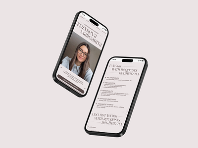 Web design for a psychologist's mobile website design mobile first psypsychologist ui ux web design