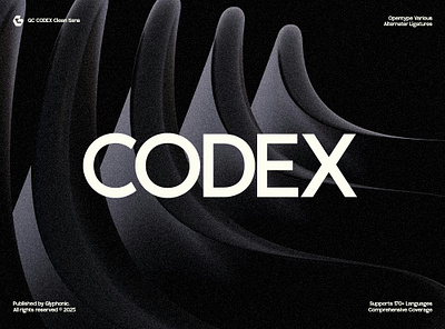 GC CODEX - A Neo-Sans with Clarity branding clean design display elegant font font glyph glyphonic graphic design green logotype minimalist modern poster robot sans serif typeface typography web design yellow