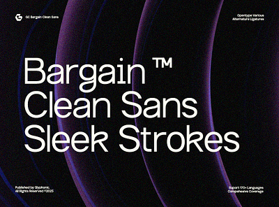 GC Bargain - Clean Sans Typeface branding clean clean sans corporate design design elegant font font futurustic glyph glyphonic gradient graphic design minimalist poster typeface typography