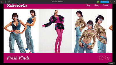 An homepage for a thrift store. app branding design graphic design illustration logo typography ui ux vector