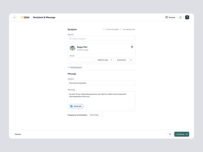 Tiimi: Digital Signature Workflow in a SaaS HRM candidate company dashboard document management employee esignature hiring hr platform hrd hrm human resources job organization management product design saas saas design ui ux web app web design