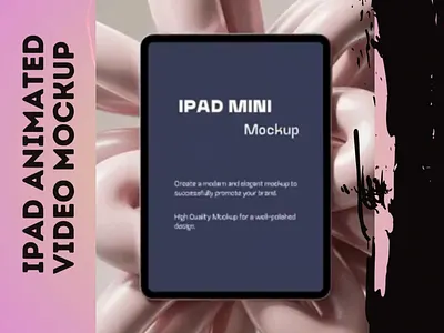 iPad Animated Video Mockup animation ipad mini mockup ipad mockup mockup mockups video mockup video mockups