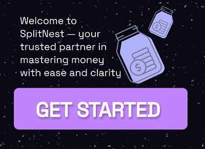 SplitNest-Goal Budgeting App app branding graphic design illustration
