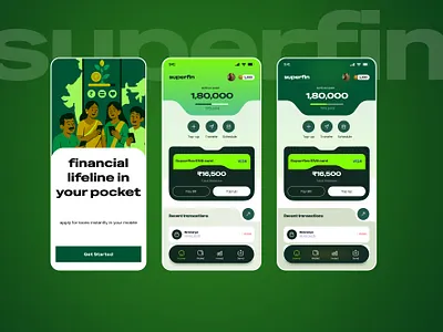 Superfin app bank branding design dribble finance graphic design illustration inspiration loans logo mobile money ui ux vector