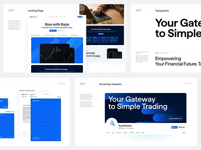 Raze Brandbook brandbook branding clean design graphic design guidebook identity illustration logo markets minimal pattern trading ui